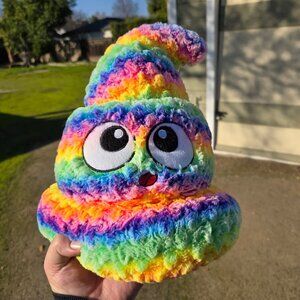 Plush Hat. Six Flags Theme Park Texas. Novelty Plush Souvenir. Super Bright.